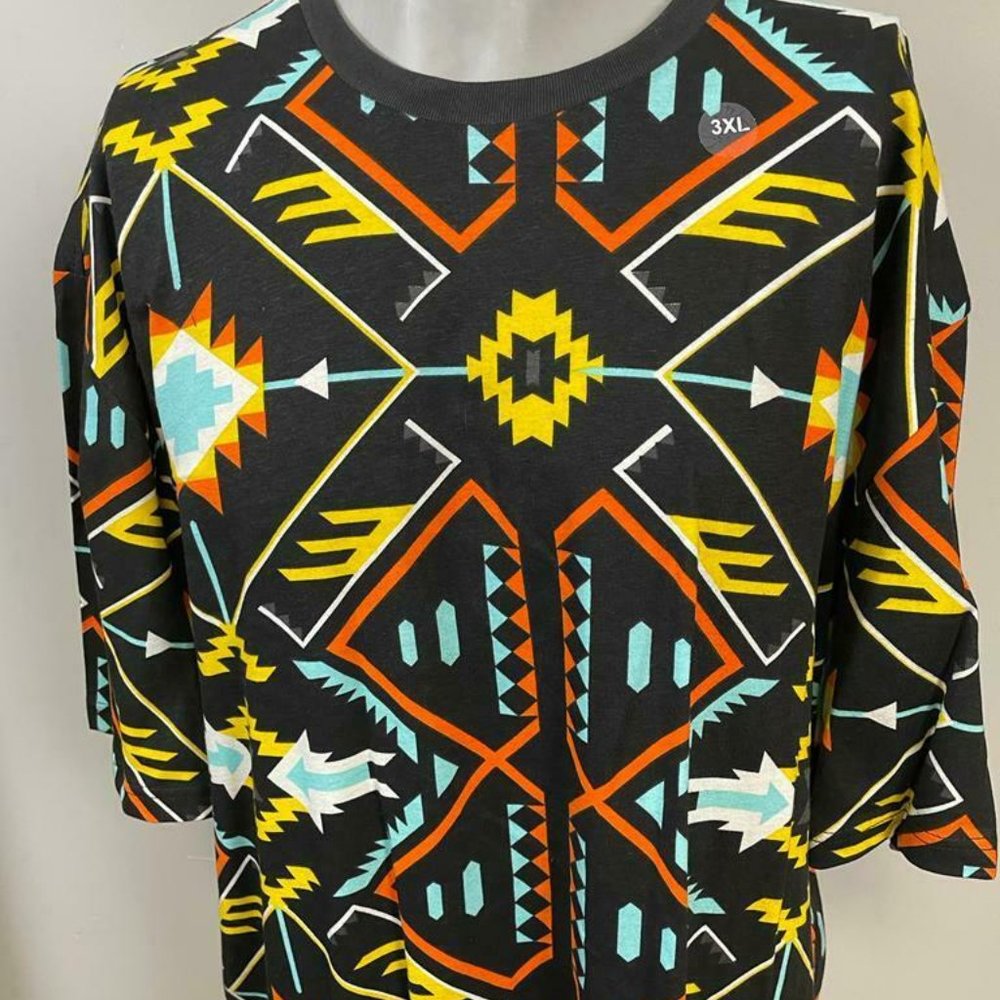 Stolin Men's 100 % COTTON Short Sleeve Black T-Shirt ST-002348-045 SIZES: 3XL